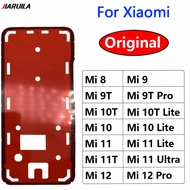 Original For Xiaomi Mi 8 9 9T 10 10T 11 11T 12 Pro Lite Note 10 Lite Back Battery Cover Door Sticker