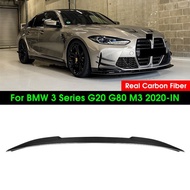 Real Dry Carbon Fiber Trunk Spoiler Wing For BMW New 3 Series G20 Sedan & Its M3 G80 2020-IN 0Boot L