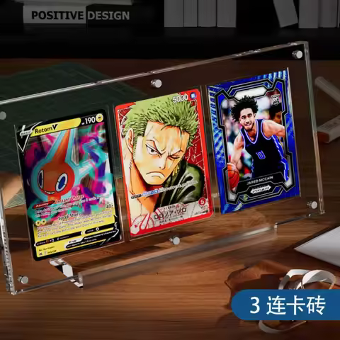 High transparent acrylic magnetic card display stand suitable for Pokemon, MTG, One Piece, TCG card 