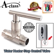 Super Heavy Duty Stainless Steel SS304 Shower Water Heater Control Valve Stopcock In Bathroom Toilet Accesories