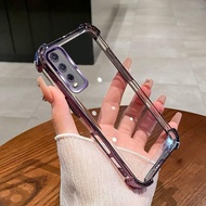 เคส หลังใส ขอบเงา สำหรับ Vivo Y20 Y20S Y20i Y3S Y12A Y12S กันกระแทก นิ่ม