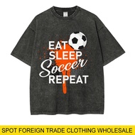 Korea Korea 2026 Cross-Border Hot Sale SOCCER REPEAT Football World Cup Summer Sports New Style T-Sh