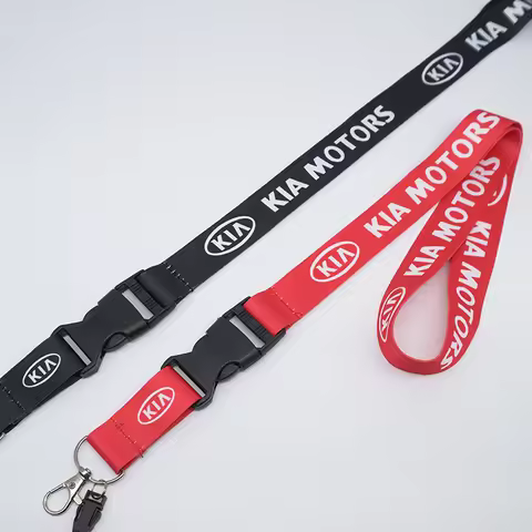 Lanyard Nylon Printing Emblem Style Keychain For KIA sportage ceed sorento cerato optima picanto rio