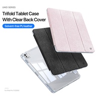 Lereach for iPad Case Pro 13inch 2024 M4 with Pencil Holder Anti-Yellowing TPU Clear