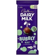 Cadbury Dairy Milk Australian Premium Snack Mint Bubble Milk Chocolate Bar 160g Handmade Crafted Non