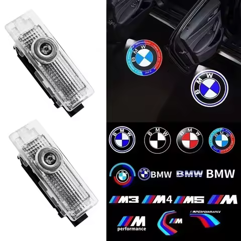 Led Car HD Door Light Laser Projector Welcome Ghost Lamps For BMW 7 6 5 3 GT 1Series X5 X6 M E70 E71