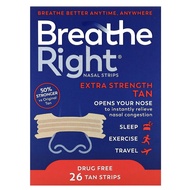 Breathe Right, Nasal Strips, Tan, 26 Strips