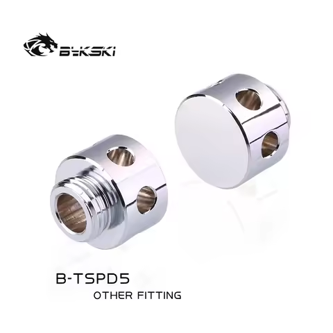 Bykski B-TSPD5 Flow Buffer Fitting with Built-in Bubble Eliminator Water Cooling Reservoir Flow Divi