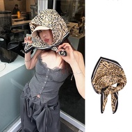 XEANG Mềm mại Khăn quàng tóc họa tiết báo Hip Hop Hình vuông Khăn Bandana Punk Tinh xảo Khăn quàng c
