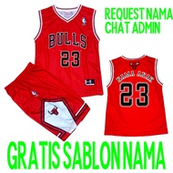 BASKETBALL JERSEY SET/FOOTBALL JERSEY BULLS PRINTING