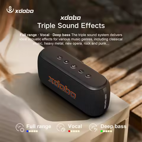 60W Soundbar XDOBO X8IV Wireless Subwoofer Bluetooth Speaker 8000mAh Deep Bass Outdoor Smart Phone T