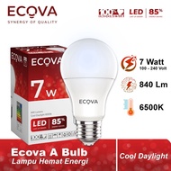 ECOVA A Bulb 7W Cool Daylight 6500K LED Light Bulb