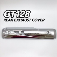 MODENAS GT128 REAR EXHAUST PROTECTOR (CHROME) MUFFLER EKZOS PIPE PROTECTOR COVER