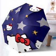 8pc Vibrant Graffiti Art Featuring Hello Kitty With A Dollar Sign And Money Bag Automatic folding um