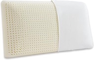 JOTOM 100% Natural Talalay Latex Sleeping Bed Pillow - Luxury Soft Queen Size Pillow for Side, Back, and Stomach Sleepers - Removable Breathable Cotton Cover (King Size)