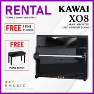 *RENTAL* Kawai XO-8 Used Acoustic Upright Piano Japan Imported Local Refurbish Recon Piano (XO8/ XO8