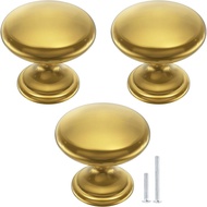 Tombol Kabinet POZEAN Nikel Berus 3 Pek Pemegang Kabinet Tombol Laci Tombol Pepejal Loyang dengan Sk