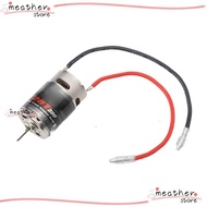 MEATHERSTORE RC Brushed Motor, 390 28T High Torsion Brushed RC Motor, Durable Low Noise Stainless St