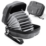 10 Pockets Hard Shell Lens Filter Bag Up to 82mm/95mm, Waterproof, Durable, Portable, Camera Filter 