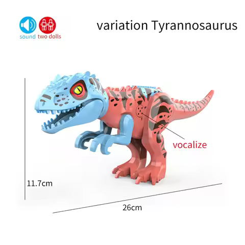 Creative Sound Jurassic World 2 Dinosaurs Figures Stygimoloch Building Blocks Bricks Compatible DIY 