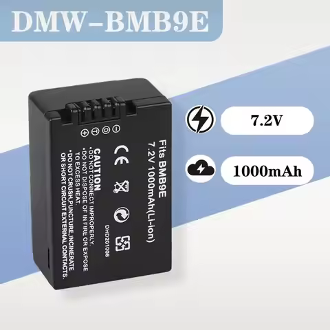 DMW-BMB9E Battery 7.2V 1000mAh Replacement for Panasonic DMC-FZ40 Digital Camera Lithium Battery