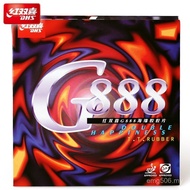 Double Happiness Black+Table Tennis Anti-Glue Speed Rubber Leather Case Adhesive Rotating Offensive 