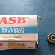 Bearing Laher Laker 626 2RS Rubber Cover ASB mc
