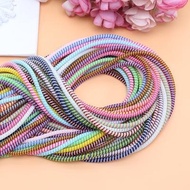 NEW ARRIVAL 3 Colour 1.5meter (150cm) Cable Wrapper DIY Spiral Cord Protector USB or Earphone cable