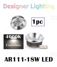 Designer Lighting [AR111 LED Bulb] Spotlight Bulb [18W SIRIM] High Power Coolwhite Warmwhite 4000k 3