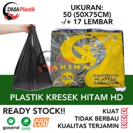 HD Black Plastic Bag 50 x 75 Jumbo 1KG Rubbish Bag Dustbin Plastic Bag