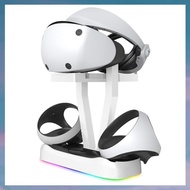 [hotkeystore.] For PS VR2 Charging Station with Colorful RGB Light and Headset Holder,VR Game Contro
