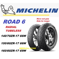 MICHELIN ROAD 6 140/70-17 150/60-17 160/60-17 TYRE TUBELESS RADIAL ZR
