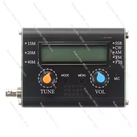 USDX-FT8 SDR Transceiver 5W HF QRP, 3 Band 15m 20m 40m All Mode USB LSB CW, with Bluetooth for Ham R