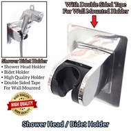 Bathroom Shower Head / Bidet Holder With Wall Mounted Double Sided Tape For Bathroom Shower Bidet Ho