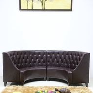 Ks356u Restaurant Deck Type Leather Hot Pot Restaurant Cafe Deck Sofa ktv Sofa Bar American KPHS