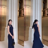 KANYA-VELORA DRESS [7828] Knitted Boat Neck Flared Skirt (20A-20B)/(18H-18I)