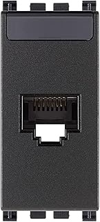 Vimar Arké Series 19339.13 Socket RJ45 with Netsafe Socket, Category 6, Unshielded, Universal Wiring