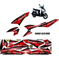 YAMAHA MIO GEAR STRIPING MOTIF VARIATIONS FOR GEAR MOTORCYCLES MOTORCYCLE STICKER/ GEAR 125 MOTORCYC