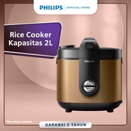 [EXTRA DISKON 20K] Philips 2L Rice Cooker HD3138/34 - 400Watt Penanak Nasi Analog Bakuhanseki Inner 