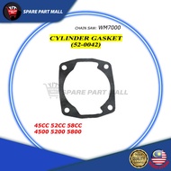 CHAIN SAW (WM7000): CYLINDER GASKET FOR BLOCK 45CC 52CC 58CC CHAINSAW CHINA 4500 5200 5800 SPARE PAR