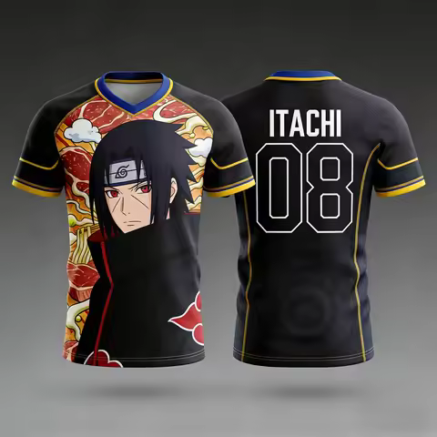 Summer 2026Naruto Uchi-bo Ferrat Theme Sports Jersey Wind 3D Printed Breathable Quick Drying T-shirt