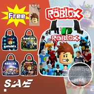 Robux Roblox Lunch Bag For Kids Thermal Lunch Box Bag Insulated Lunch Bag School Student Children An