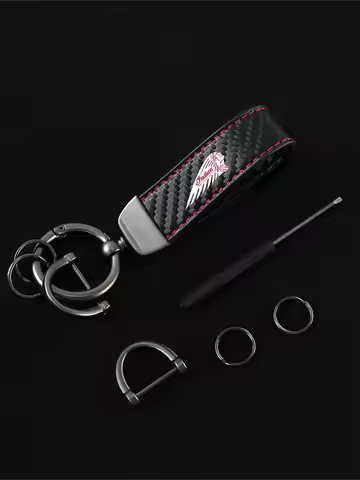 For Indian FTR 1200 S FTR1200 Carbon Rally Chief VINTAGE Top layer cowhide motorcycle KeyRing Keycha