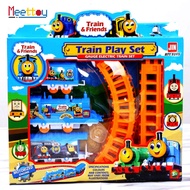 PKGJ Store Thomas and Friends Toys Train set with Tracks Cartoon Puzzle Electric Track Train Toy for Kids Boy Gift