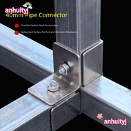 AHTY Square Tube Connector, galvanizing carbon steel Pipe Fixed Joint, Rack 40*40mm solderless Fixed