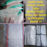 TERBARU Plastik dalam inner karung beras/pupuk 25 kg,pelindung paket