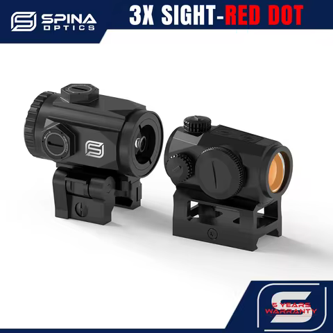 SPINA OPTICS 3x Sight Mirror red dot combination Waterproof Red Dot Sight, AR/AK.308.7.62.556.223.12
