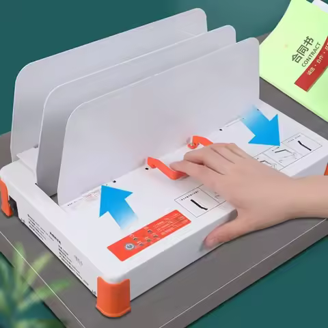 New Upgrade Binding Machine Electric Wireless File Book Binding Machine Bill Voucher File Paper Hot 