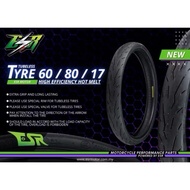 ( HARGA 1 BIJI ) ESR TAYAR TYRE TUBELESS 17 INCH 60/80 70/80 70/90 80/90 100% ORIGINAL ESR TAYAR