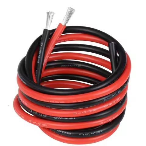 1M Red 1M Black Silicone Wire 6AWG 7AWG 8AWG 10AWG 12AWG 14AWG 16AWG 18AWG 22AWG 20AWG Heatproof Sof